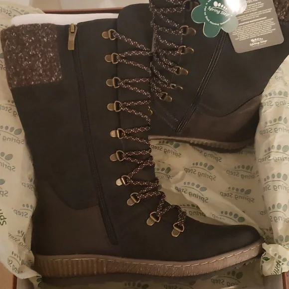 NWT Black winter boots sz 10 (W) - Picture 4 of 6